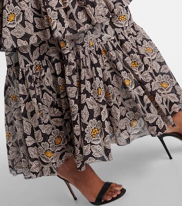 Ottie floral cotton midi dress | Zimmermann