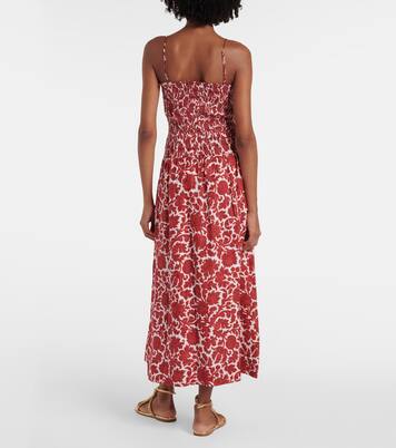 Robe longue Geriba en lin à fleurs | Faithfull