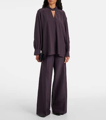 Bluse Rivoli aus Crêpe de Chine aus Seide | Joseph
