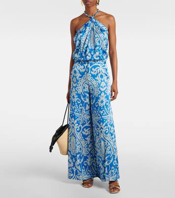 Pantalon ample Clea à taille haute | Poupette St Barth