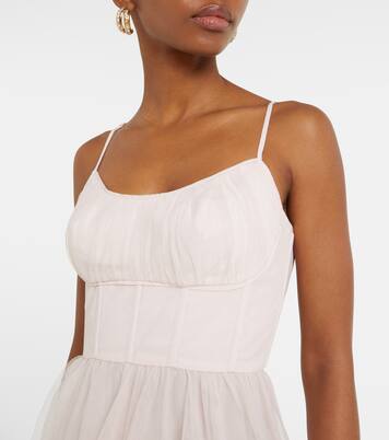 Vestido corsé de tul | Zimmermann