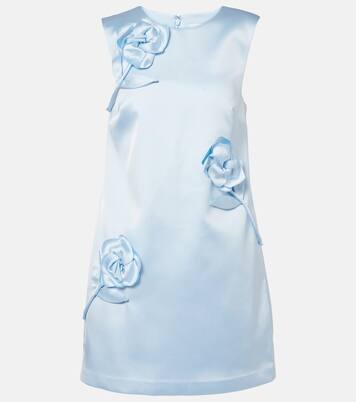 Robe en satin à fleurs | Self-Portrait