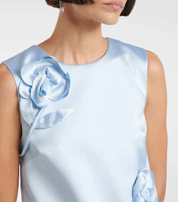 Robe en satin à fleurs | Self-Portrait