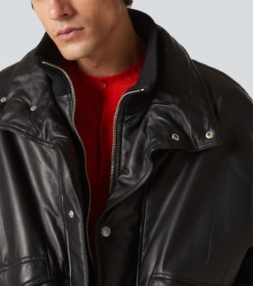 Leather bomber jacket | Prada