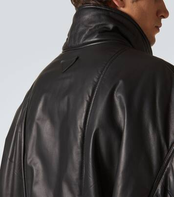 Leather bomber jacket | Prada