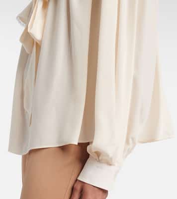 Bluse aus Seide mit Spitze | Stella McCartney