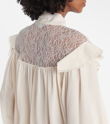 Bluse aus Seide mit Spitze | Stella McCartney