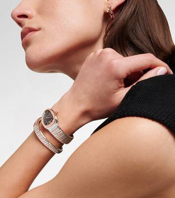 Uhr Serpenti Tubogas mit 18kt Roségold (750/1000) und Rubellit | Bvlgari