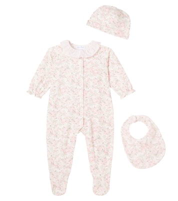 Baby cotton romper, beanie and bib set  | Tartine et Chocolat