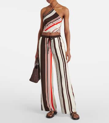 Pantalon ample Thistle en satin de soie | SIR