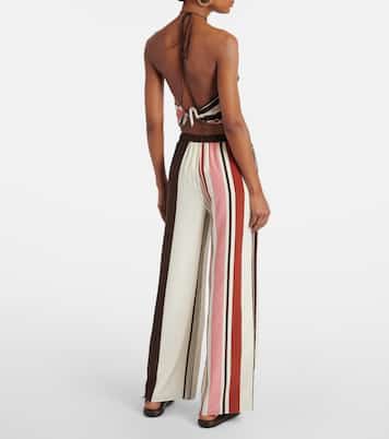 Pantalon ample Thistle en satin de soie | SIR