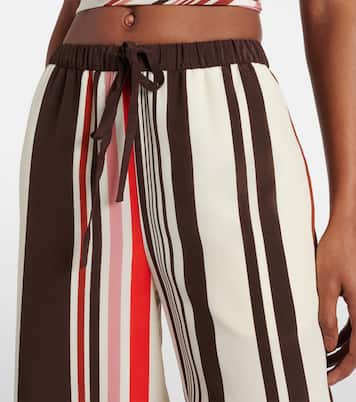 Pantalon ample Thistle en satin de soie | SIR