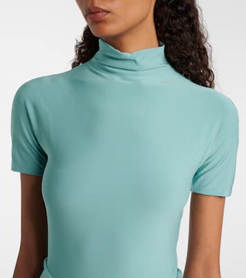 褶饰针织加长连衣裙 | Alaïa