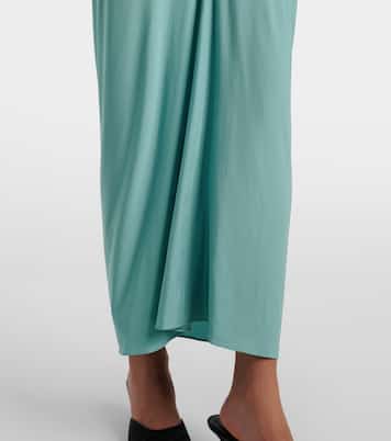 褶饰针织加长连衣裙 | Alaïa