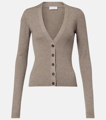Cardigan aus Rippstrick  | Brunello Cucinelli