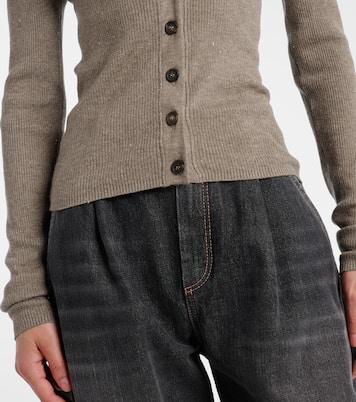 Cardigan aus Rippstrick  | Brunello Cucinelli