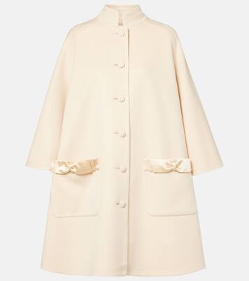 Abrigo de Crepe Couture con lazos | Valentino