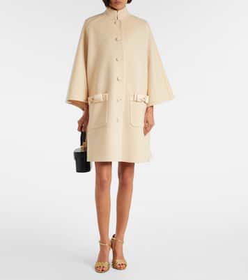 Abrigo de Crepe Couture con lazos | Valentino