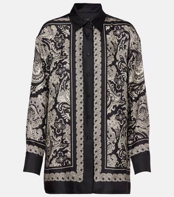 Alfie paisley silk twill shirt | Nili Lotan