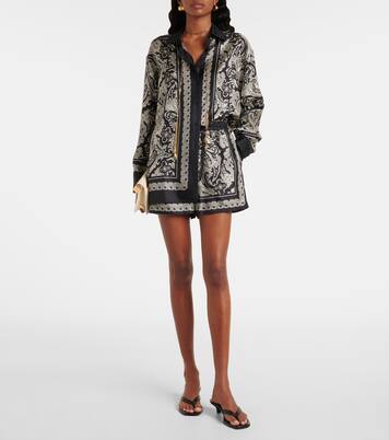 Alfie paisley silk twill shirt | Nili Lotan