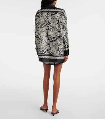 Alfie paisley silk twill shirt | Nili Lotan