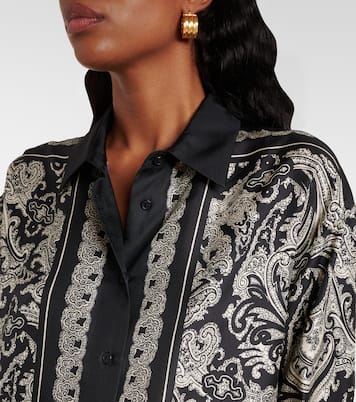 Alfie paisley silk twill shirt | Nili Lotan