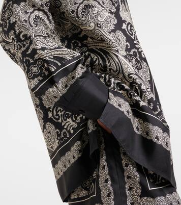 Alfie paisley silk twill shirt | Nili Lotan