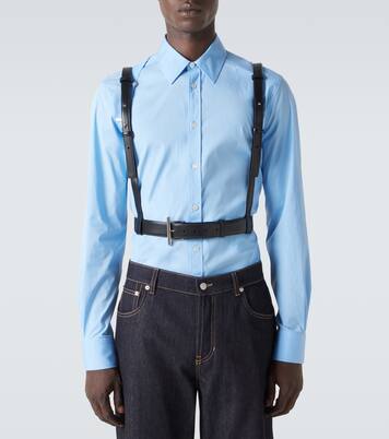 T-Bar Harness leather belt | McQueen