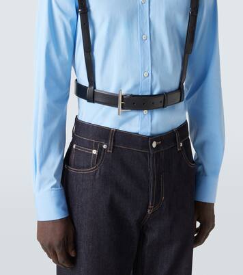 T-Bar Harness leather belt | McQueen