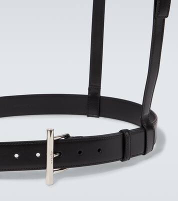 T-Bar Harness leather belt | McQueen