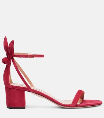 Bow Tie 50 suede sandals | Aquazzura