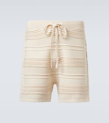 Shorts de croché en mezcla de algodón | Commas