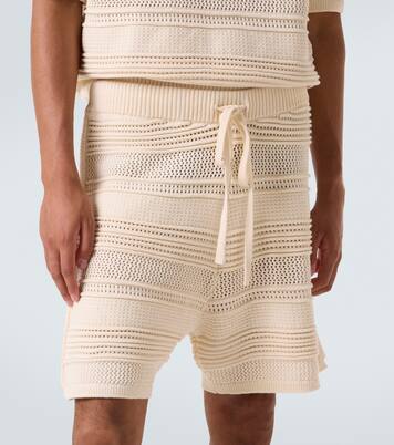 Shorts de croché en mezcla de algodón | Commas