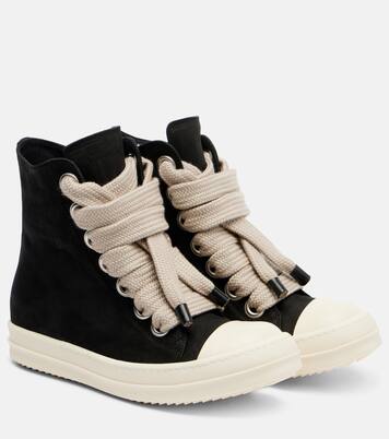 Jumbolace Geobasket leather sneakers | Rick Owens