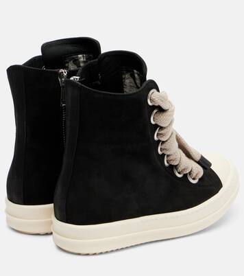 Jumbolace Geobasket leather sneakers | Rick Owens