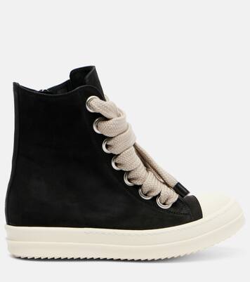 Jumbolace Geobasket leather sneakers | Rick Owens