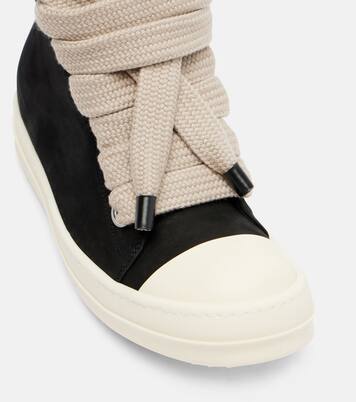 Jumbolace Geobasket leather sneakers | Rick Owens