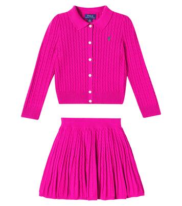 Ensemble cardigan et jupe en coton | Polo Ralph Lauren Kids