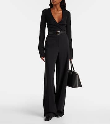 Nigella draped wool bodysuit | Max Mara