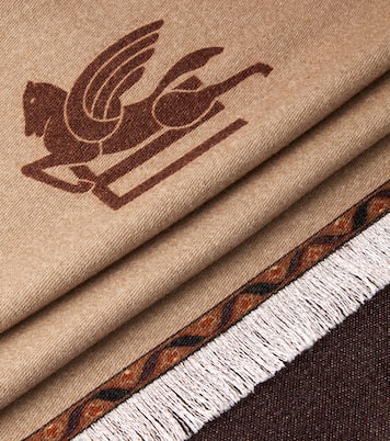 Clergy Pegaso floral wool throw | Etro