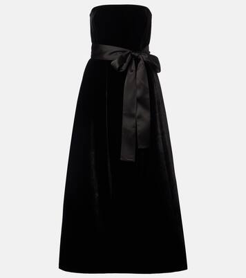 Belted velvet gown | Elie Saab