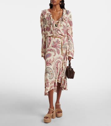 Plateausandalen Carol aus Veloursleder | Gianvito Rossi