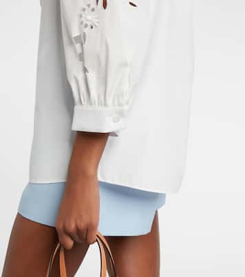 Embroidered cotton poplin blouse | Valentino
