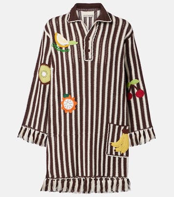 Sundae crochet embroidered cotton kaftan | Alémais