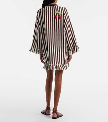 Sundae crochet embroidered cotton kaftan | Alémais