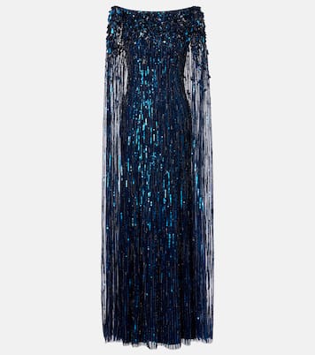 Luella fringed sequined gown | Jenny Packham