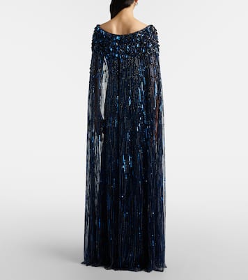 Luella fringed sequined gown | Jenny Packham