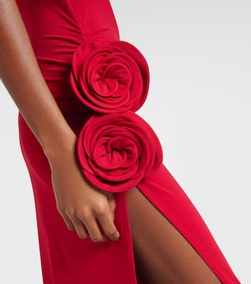 Abito lungo con applicazioni floreali | Magda Butrym