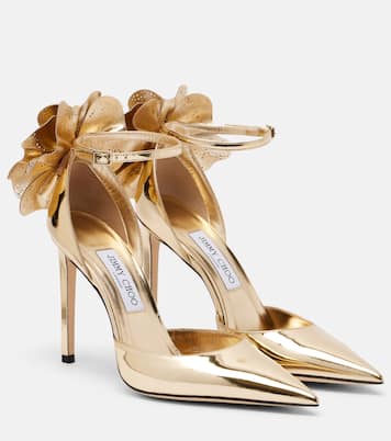 Marja 100 metallic leather pumps | Jimmy Choo