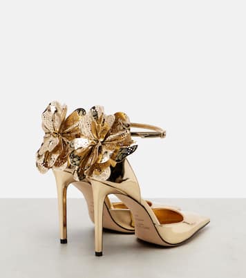 Marja 100 metallic leather pumps | Jimmy Choo